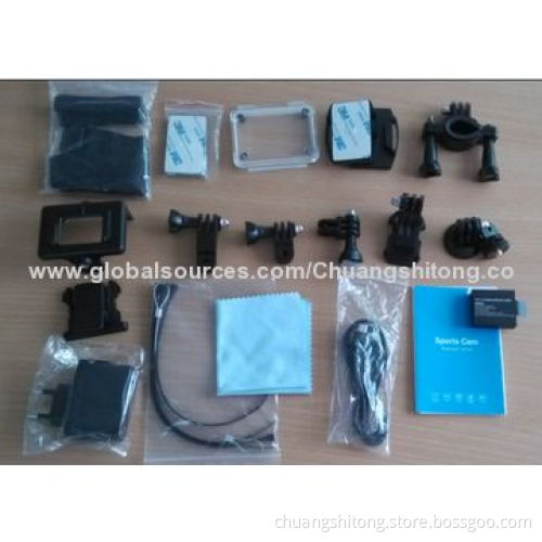 Sports Action Cameras with Full 1,080P, Promotional SJ4000 Similar, H.264 Underwater Case